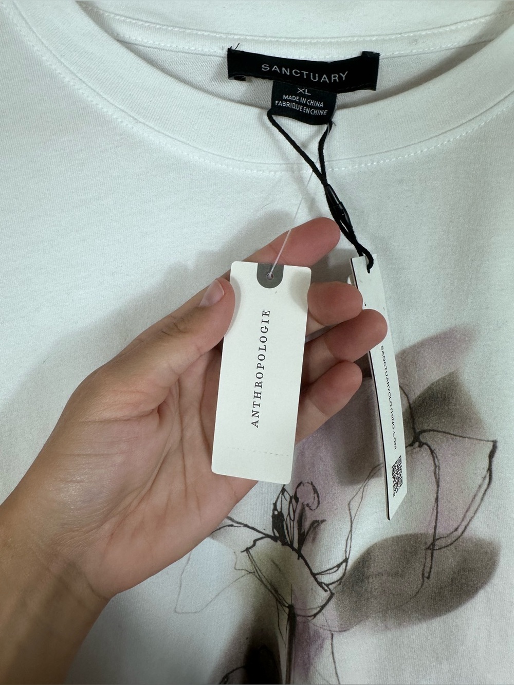 NWT Sanctuary Belle Cotton Graphic Tee - Size XL - Picture 7 of 11